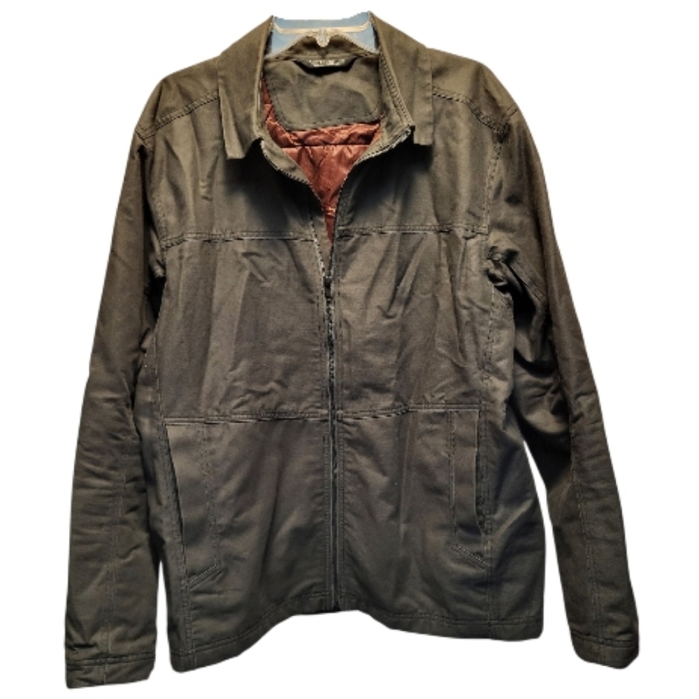 Arc'teryx Men's Olive Green Proxy Jacket w/ Brown Quilted Lining - Size L